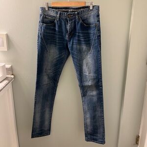 Number (N)ine music note denim jeans
